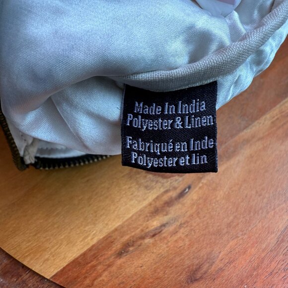 Beaded Black & White Clutch Purse With Geometric Pattern - Picture 6 of 7